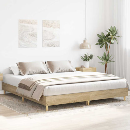 Bed Frame without Mattress Sonoma Oak 180x200cm Engineered Wood