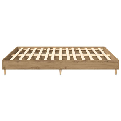 Bed Frame without Mattress Artisan Oak 180x200cm Engineered Wood