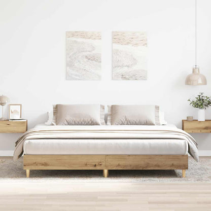 Bed Frame without Mattress Artisan Oak 180x200cm Engineered Wood