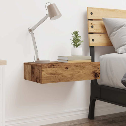 Bedside Cabinet Old Wood 60x35 cm Engineered Wood