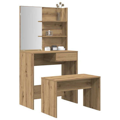 Dressing Table Set Artisan Oak Engineered Wood