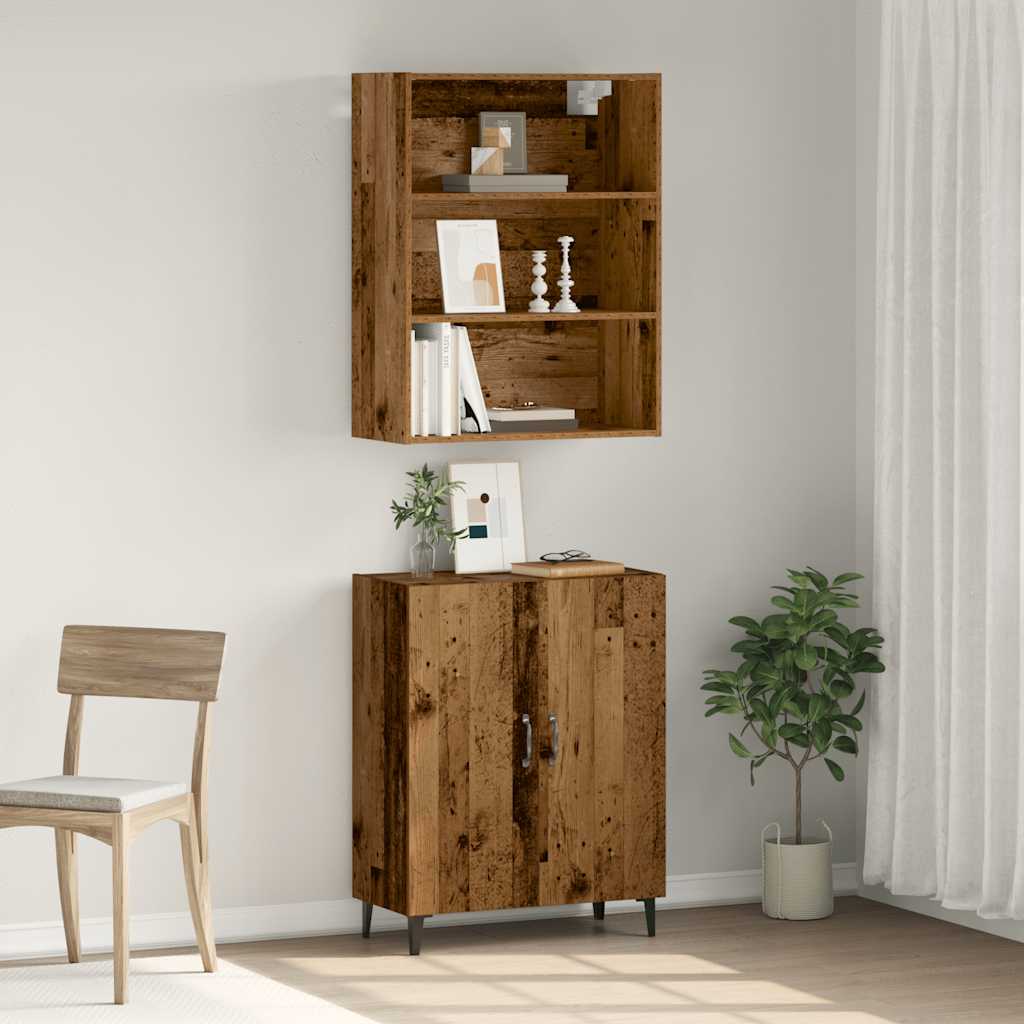 Sideboard with Wall Cabinet Old Wood Engineered Wood