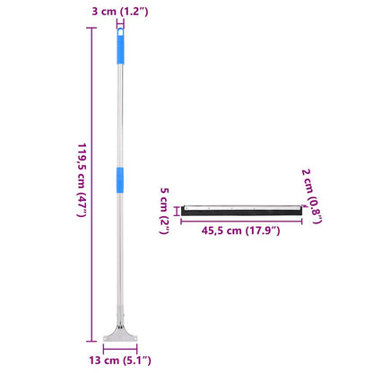 Floor Squeegee 45.5x119.5 cm Steel and Rubber