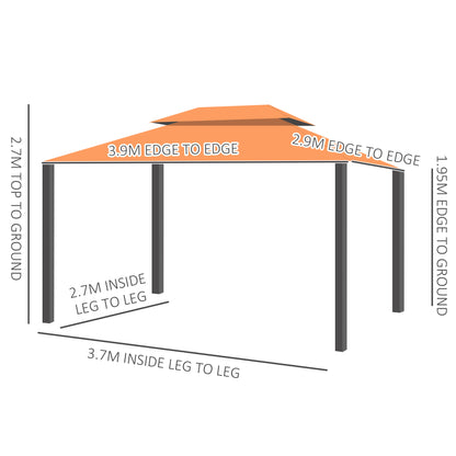 Outsunny 3 x 4 m Aluminium Garden Gazebo