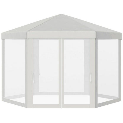 Outsunny 4M Hexagon Gazebo