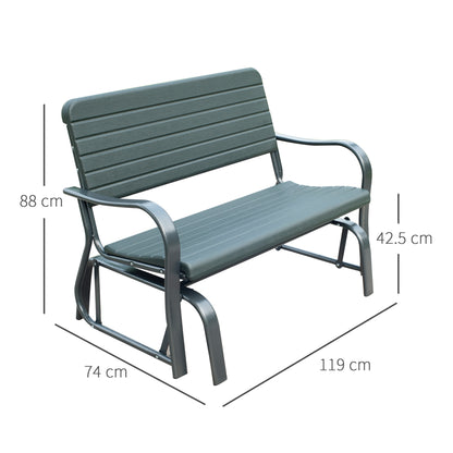 Outsunny 2 Seats Garden Glider Bench