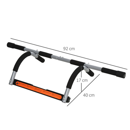 Homcom Pull-Up Bar for Doorway Home Fitness Door Horizontal Bar Indoor Gym Upper Body Workout