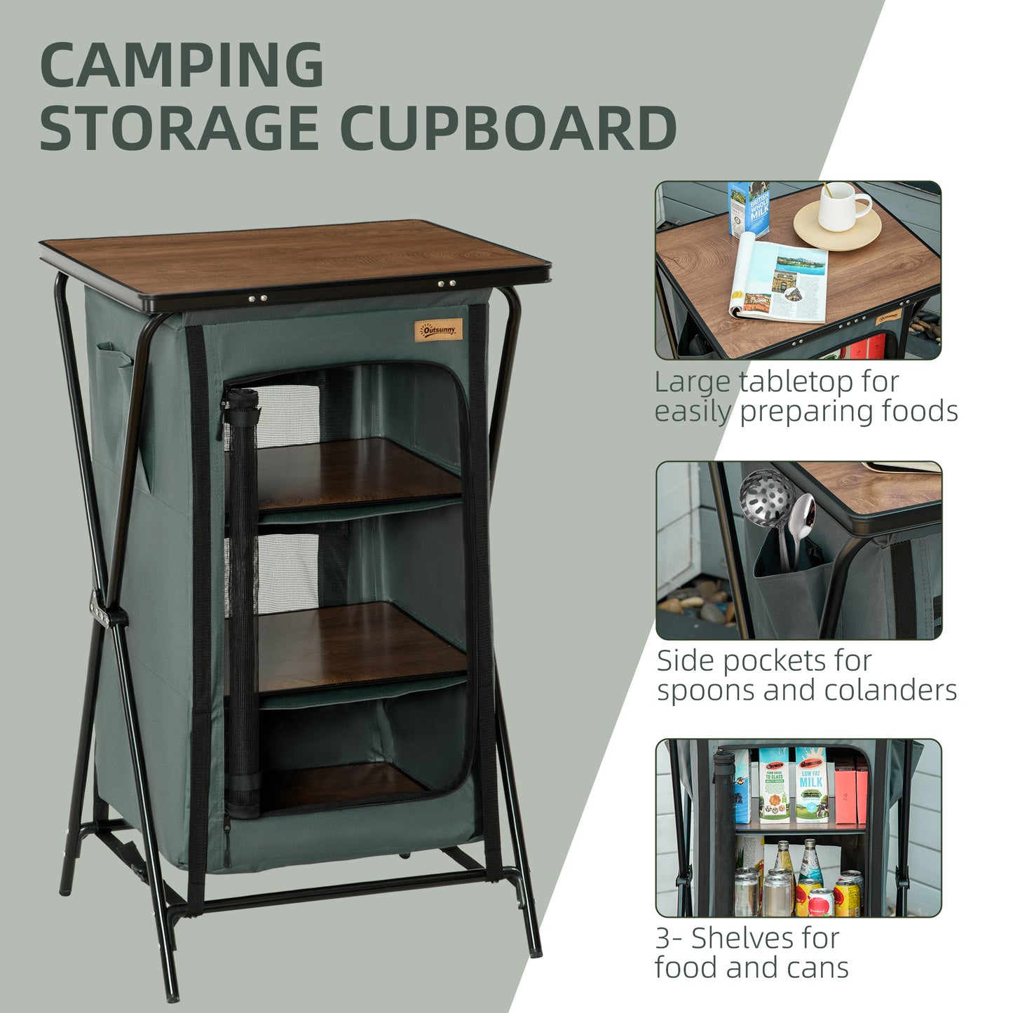 Outsunny Camping Cupboard