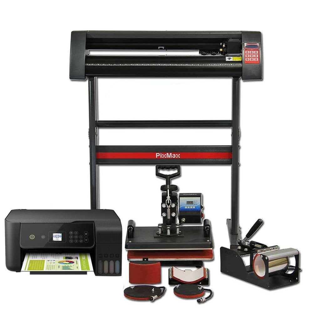 PixMax Da Vinci Bundle 5 in 1 Heat Press, Vinyl Cutter, Printer