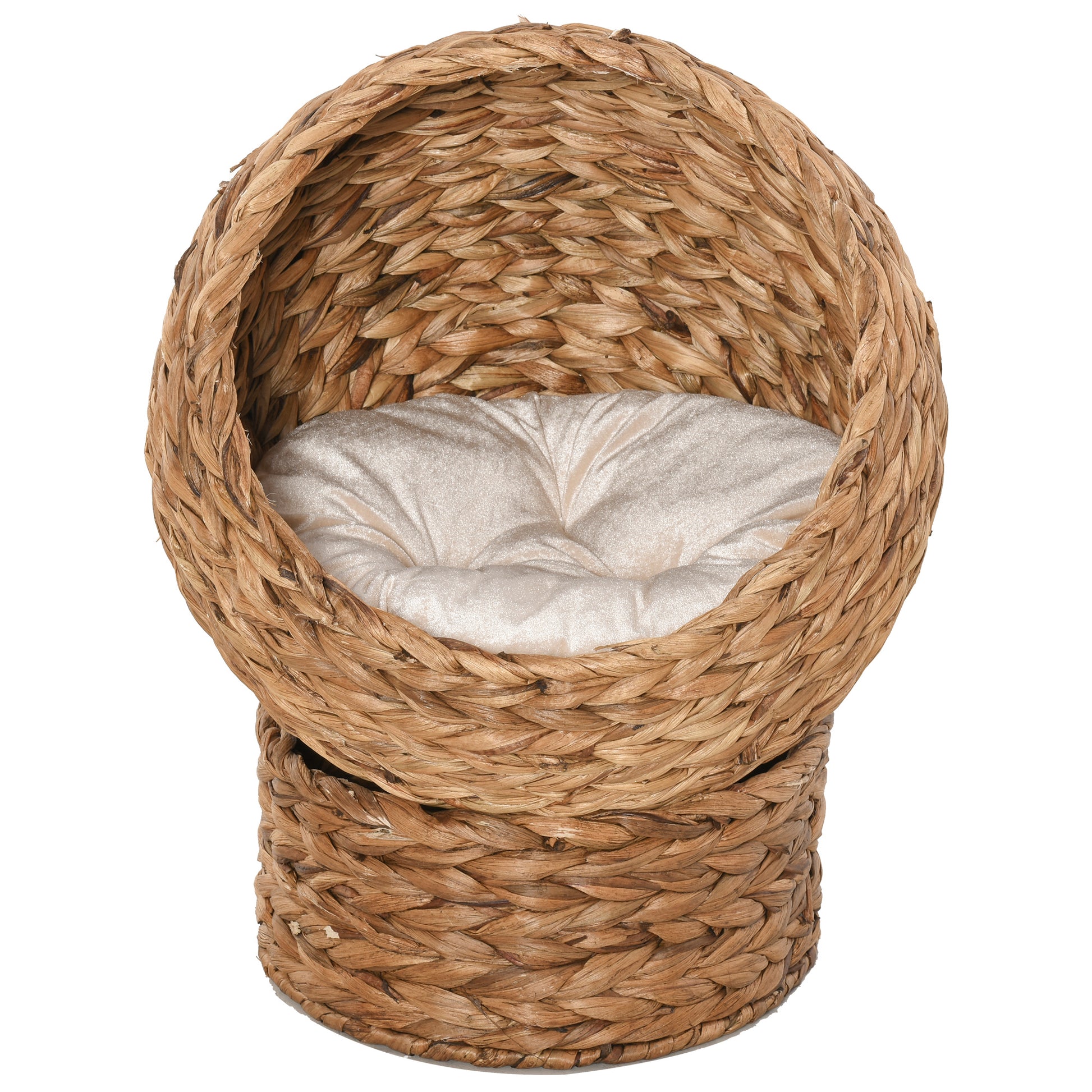 Woven 50 x 42cm Cat Bed Cyclindrical by Pawhut