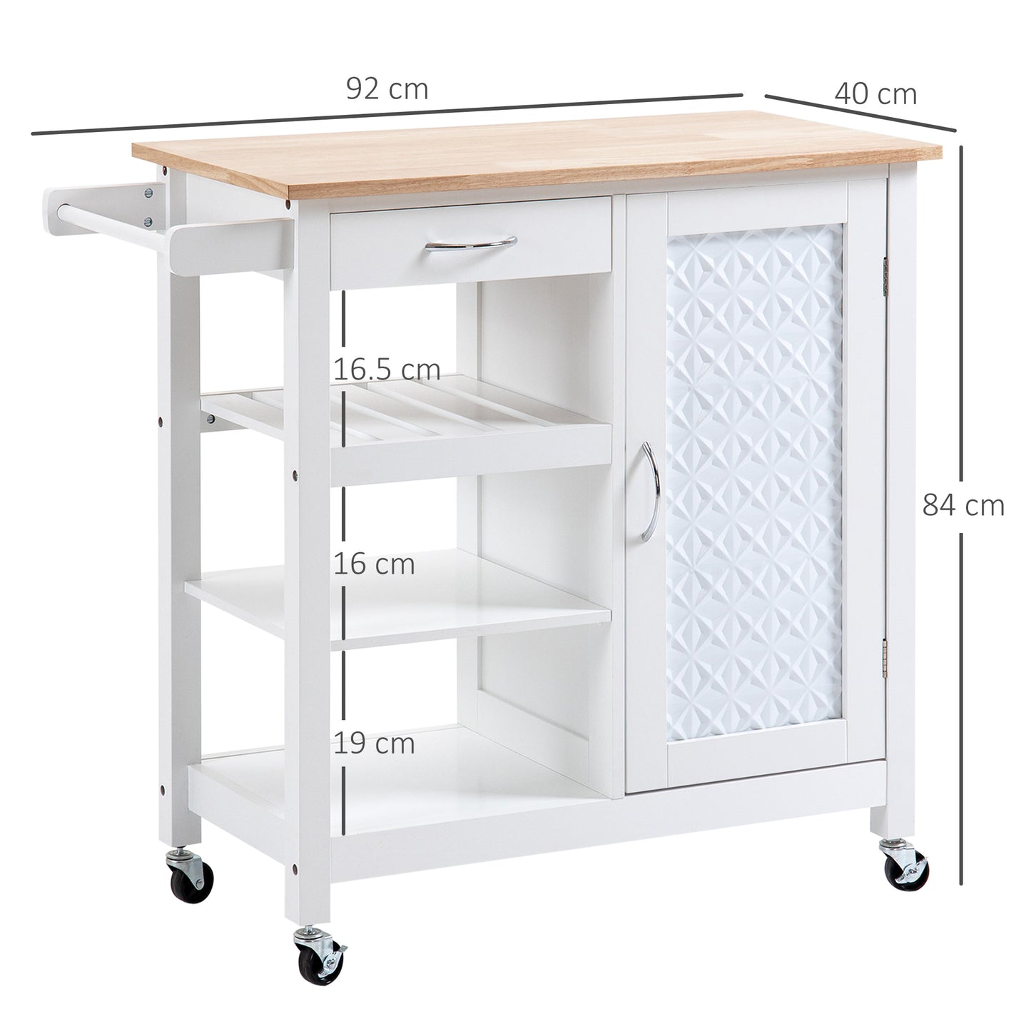 Homcom Kitchen Trolley