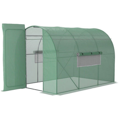 Outsunny 3 X 2M Walk-In Greenhouse With Metal Frame And Door