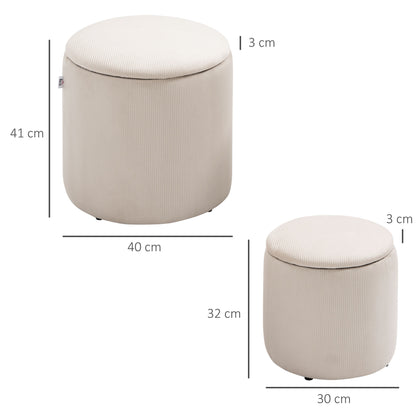 Homcom Modern Storage Ottoman with Removable Lid