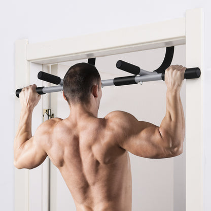 Homcom Pull-Up Bar for Doorway Home Fitness Door Horizontal Bar Indoor Gym Upper Body Workout