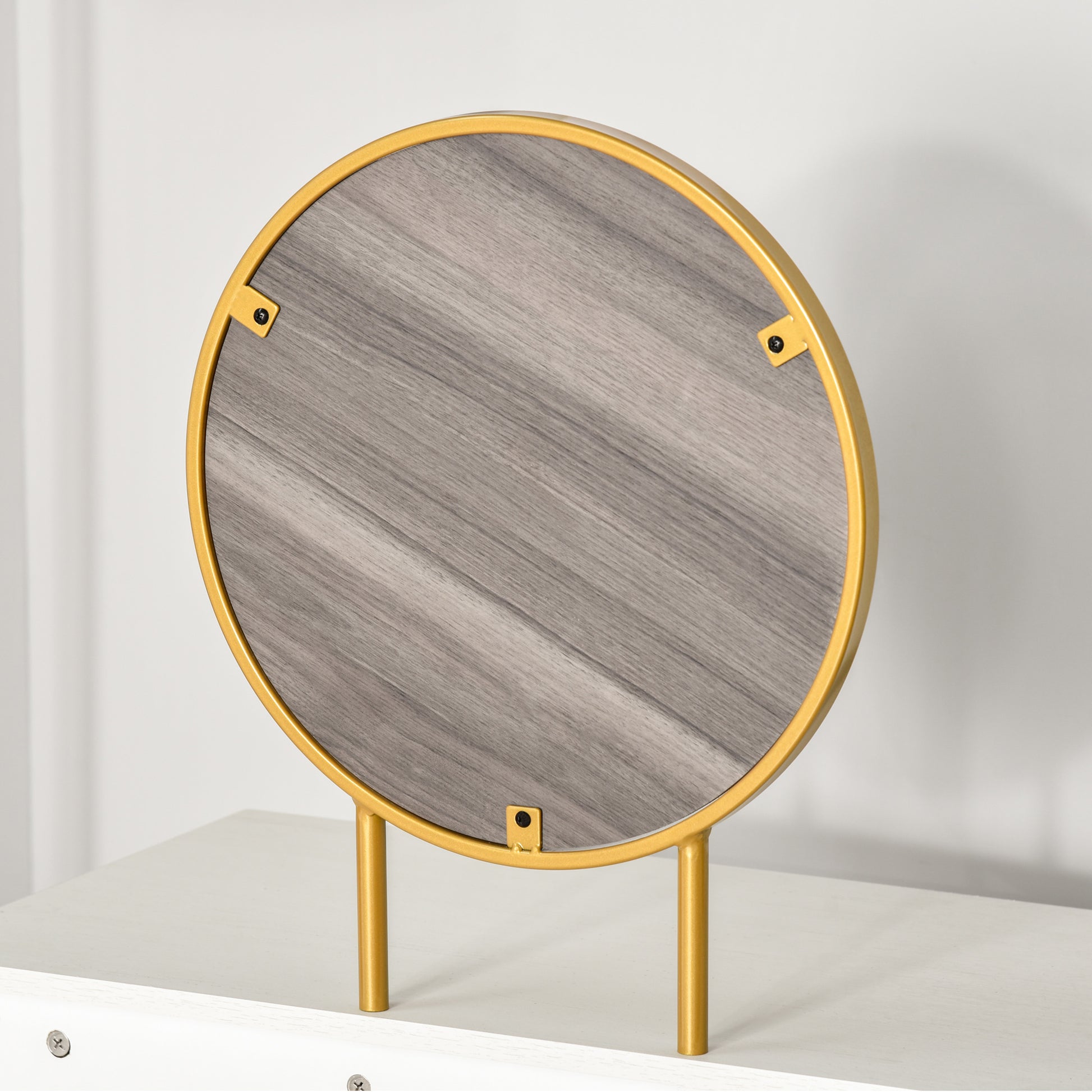 Homcom Modern Dressing Table with Round Mirror