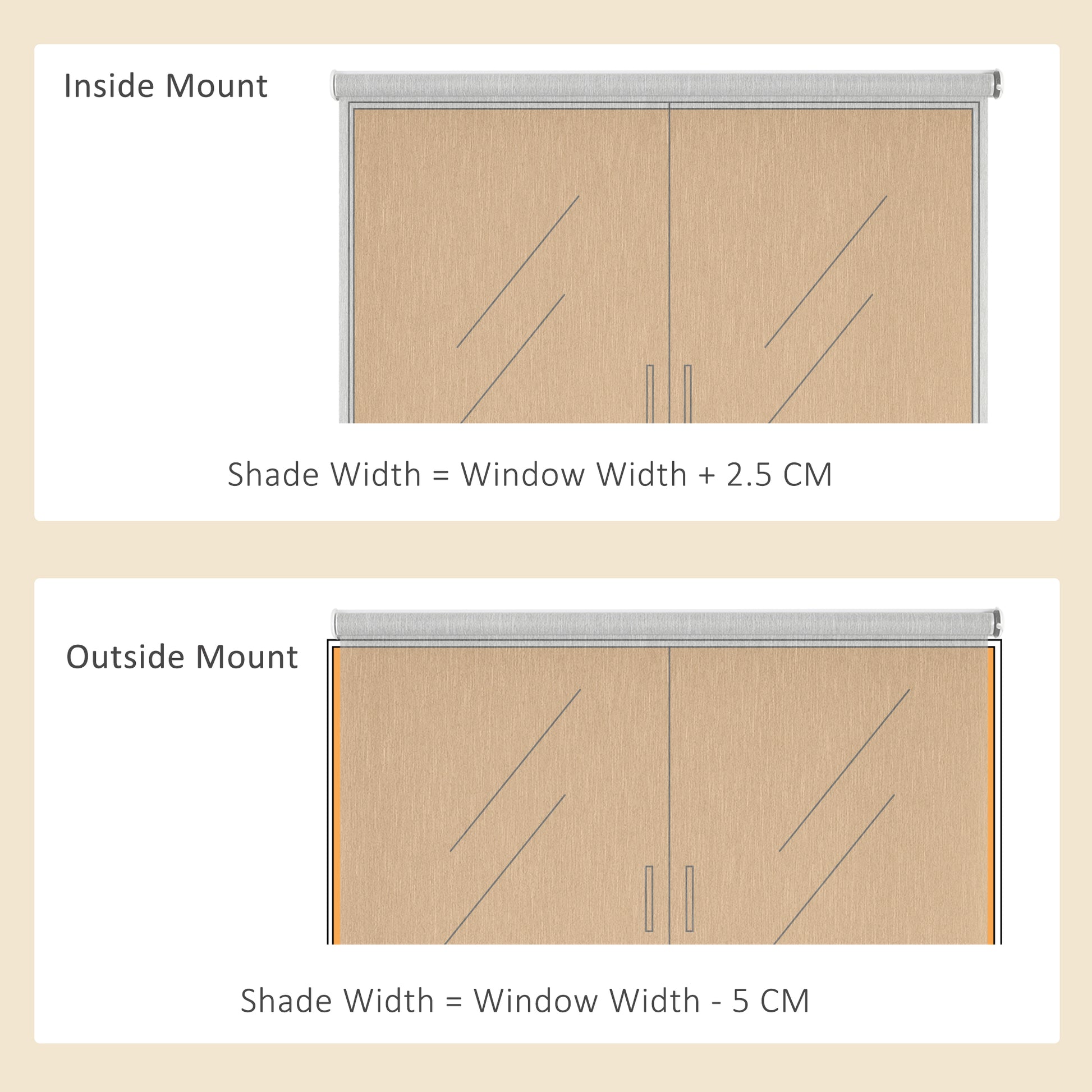 Homcom WiFi Smart Roller Blinds Work with TUYA App