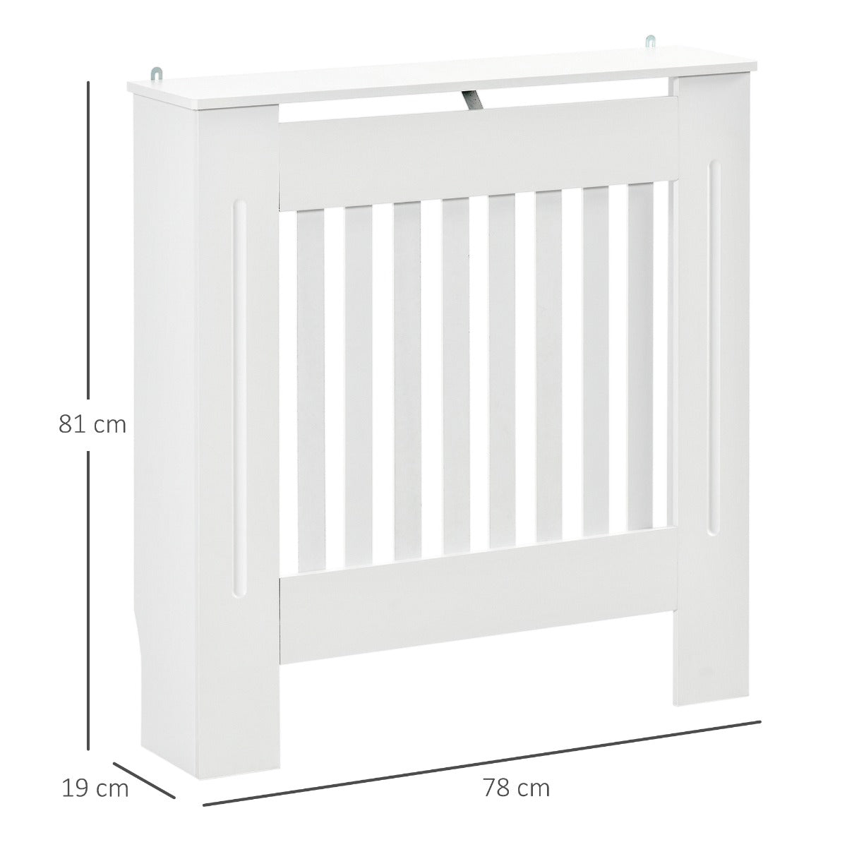 Homcom Medium-density fibreboard Radiator Cover 78Lx19Wx81H cm -White