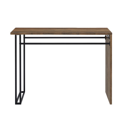 Industrial Console Table Black & Brown