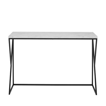 Marbleiz Console Table Marbleiz & Metal Black & White