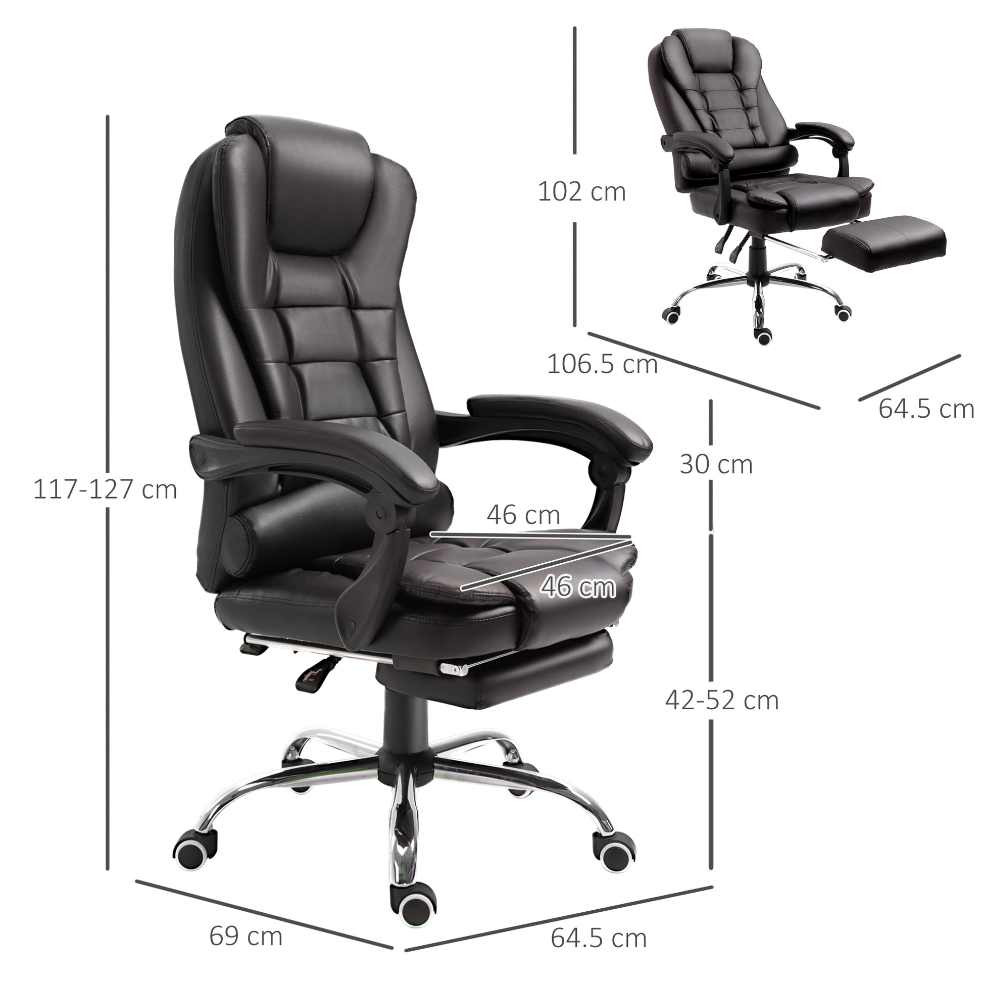 Homcom PU Leather Executive Office Chair