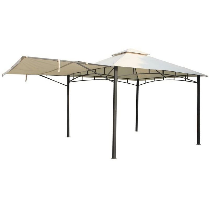 Algarve Garden Gazebo by Royalcraft with a 3 x 3M Grey Canopy - Croft Home & Garden