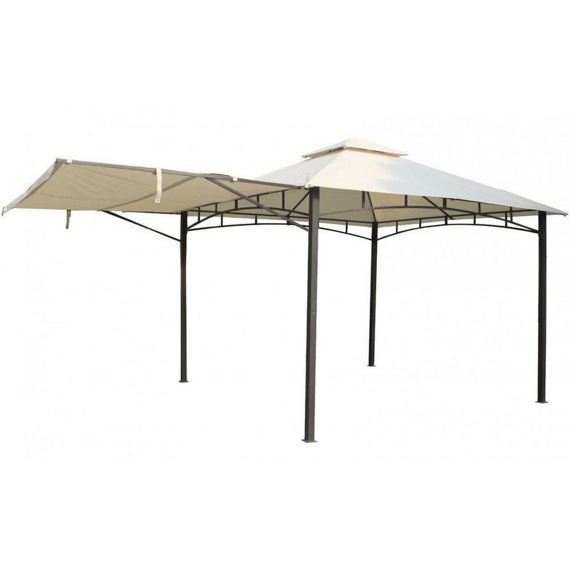 Algarve Garden Gazebo by Royalcraft with a 3 x 3M Grey Canopy - Croft Home & Garden