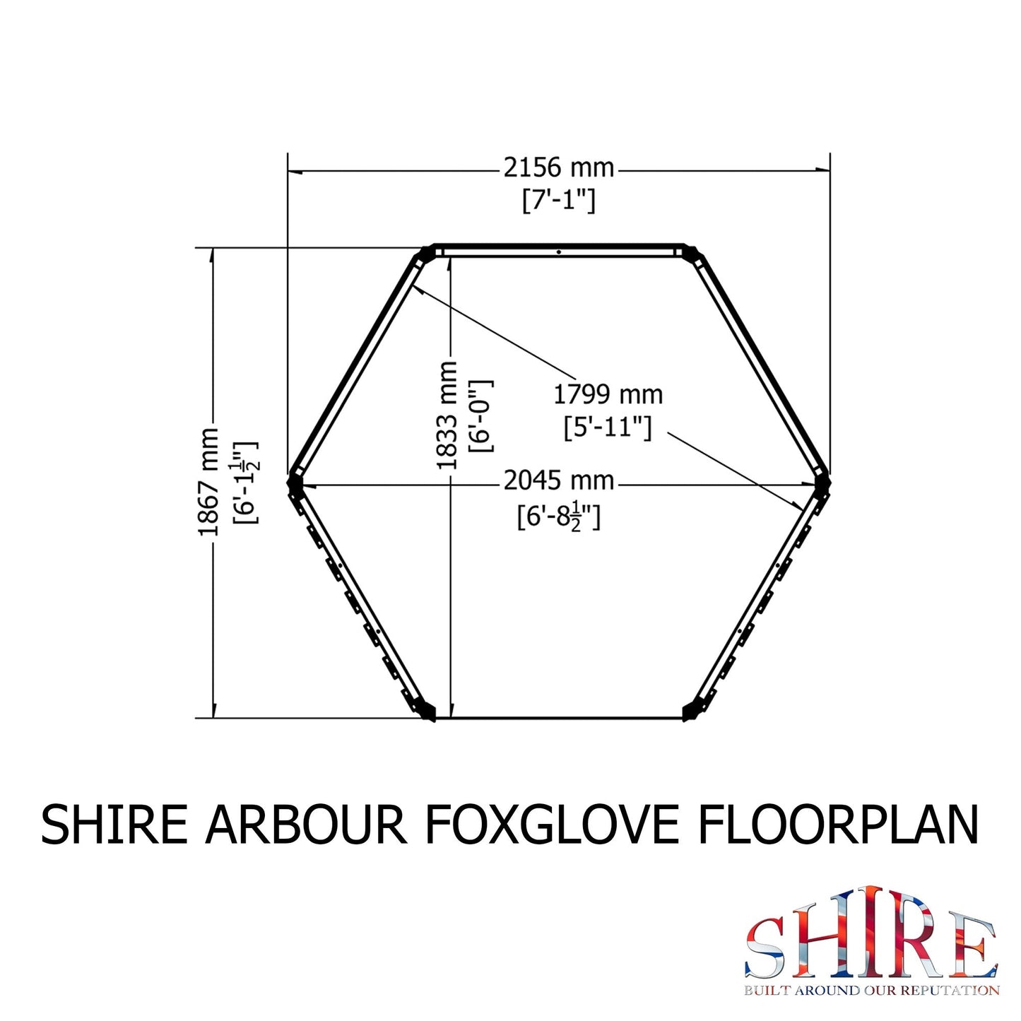 Shire Garden Arbour 6' x 7'