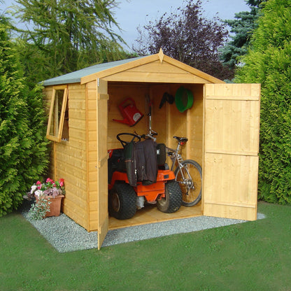 Shire Arran 5' 10" x 5' 10" Apex Shed - Premium Dip Treated Shiplap