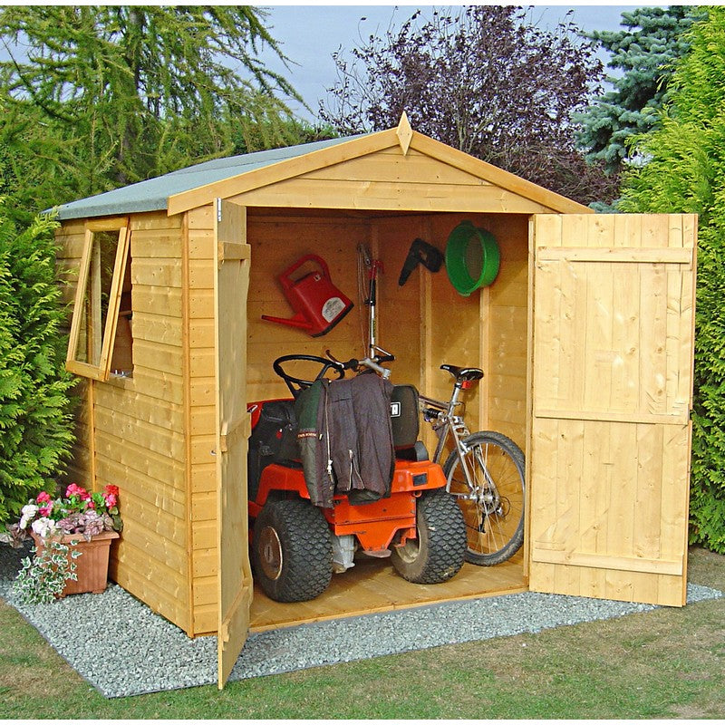 Shire Arran 5' 10" x 5' 10" Apex Shed - Premium Dip Treated Shiplap