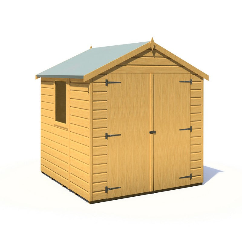 Shire Arran 5' 10" x 5' 10" Apex Shed - Premium Dip Treated Shiplap