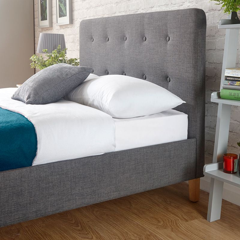 Ashbourne Double Bed Grey 5 x 7ft