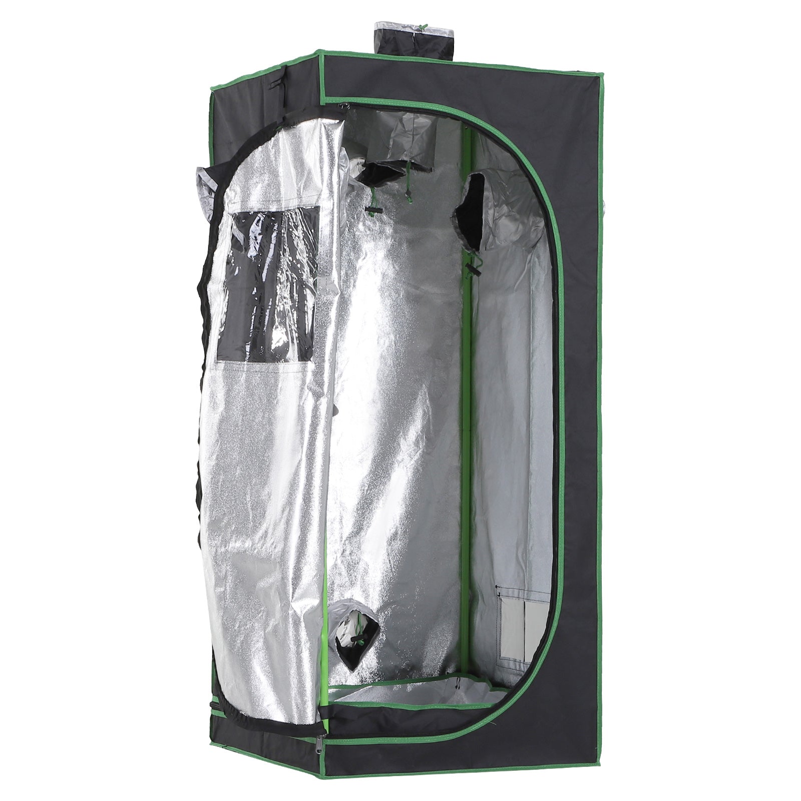 Outsunny Hydroponic Plant Grow Tent W/ Window Tool Bag