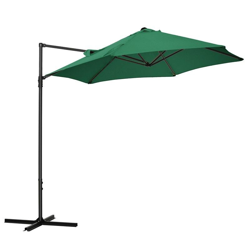 Outsunny 2.5M Garden Cantilever Parasol With 360 Rotation