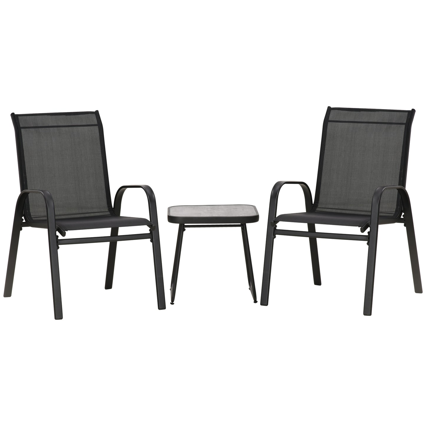 Outsunny 3 Pieces Outdoot Bistro Set