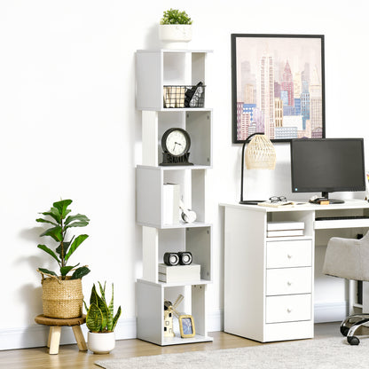 Homcom Modern 5-Tier Bookshelf