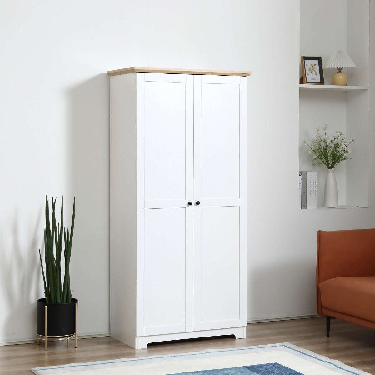 Homcom 172cm Wooden Kitchen Storage Cabinet