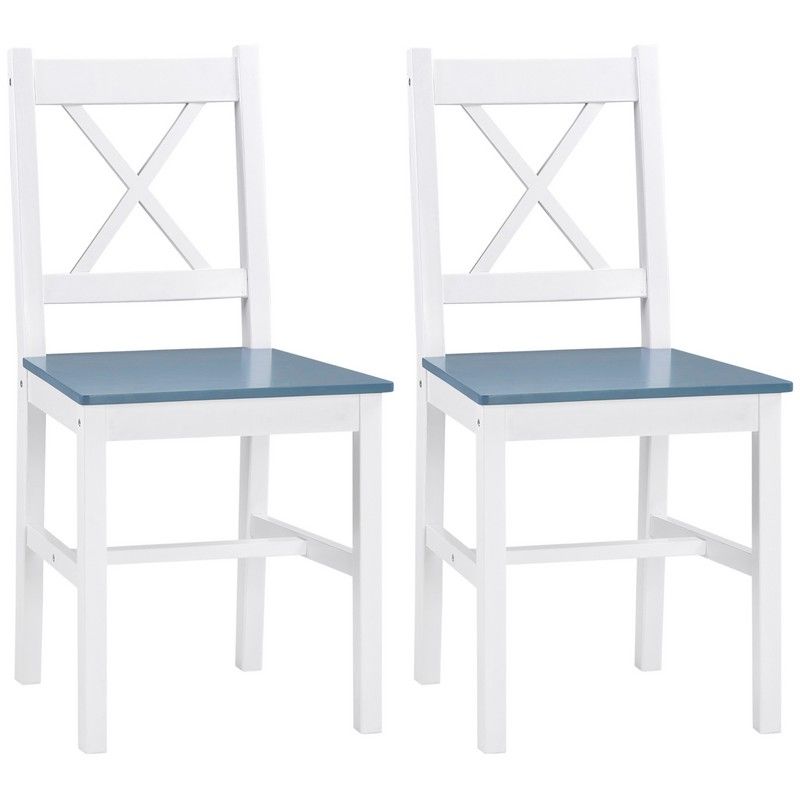 Homcom Dining Chairs Set Of 2