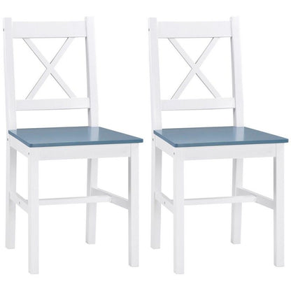 Homcom Dining Chairs Set Of 2