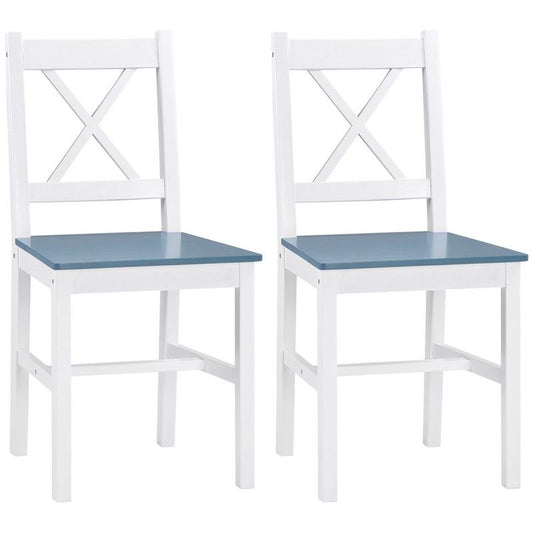 Homcom Dining Chairs Set Of 2