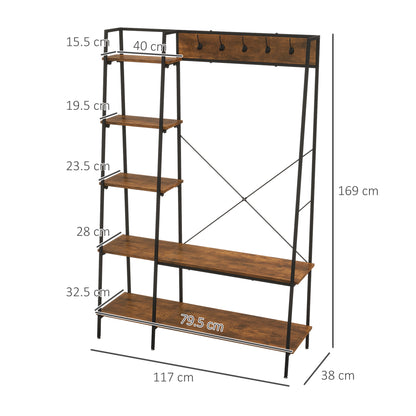 Homcom Industrial Coat Rack Stand