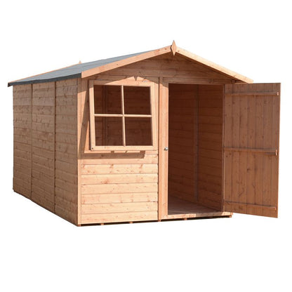 Shire Barraca 7' x 10' 11" Apex Shed - Premium Dip Treated Shiplap