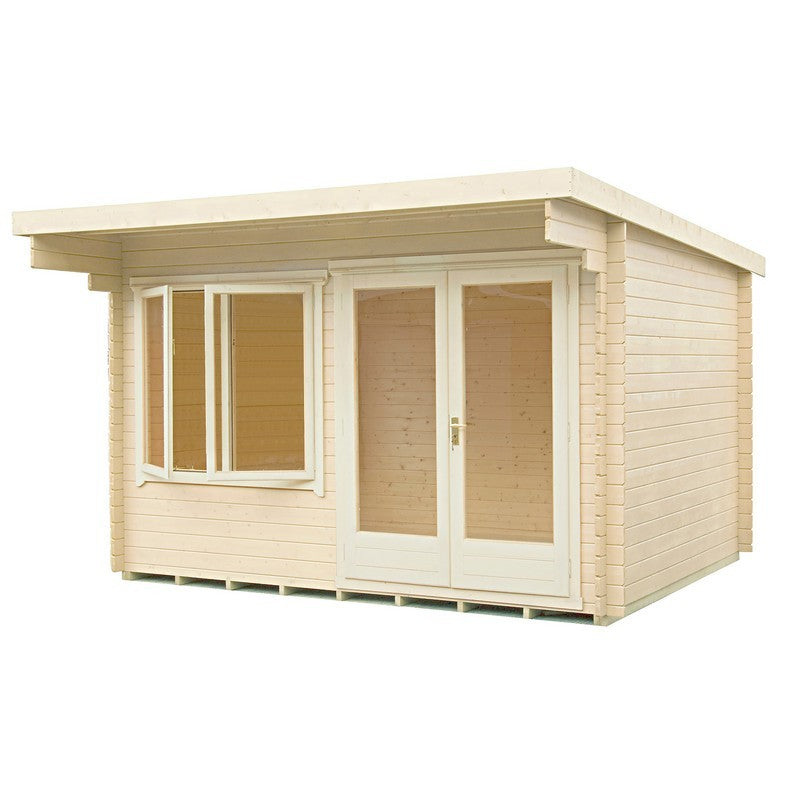 Shire Belgravia 10' 5" x 11' 10" Pent Summerhouse - Premium 28mm Cladding Overlap