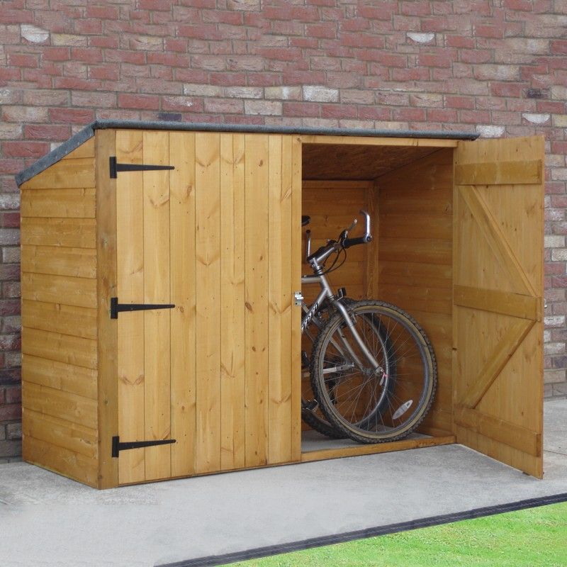 Shire Wentworth 6' x 2' Pent Bike Store - Premium Dip Treated Shiplap