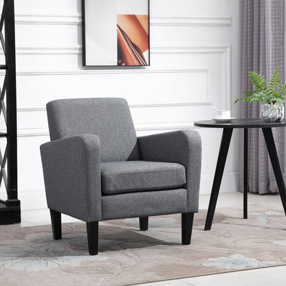 Homcom Linen Single Armchair