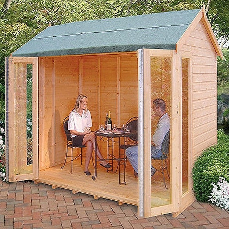 Shire Blenhiem 10' 2" x 6' 5" Apex Summerhouse - Premium Dip Treated Shiplap