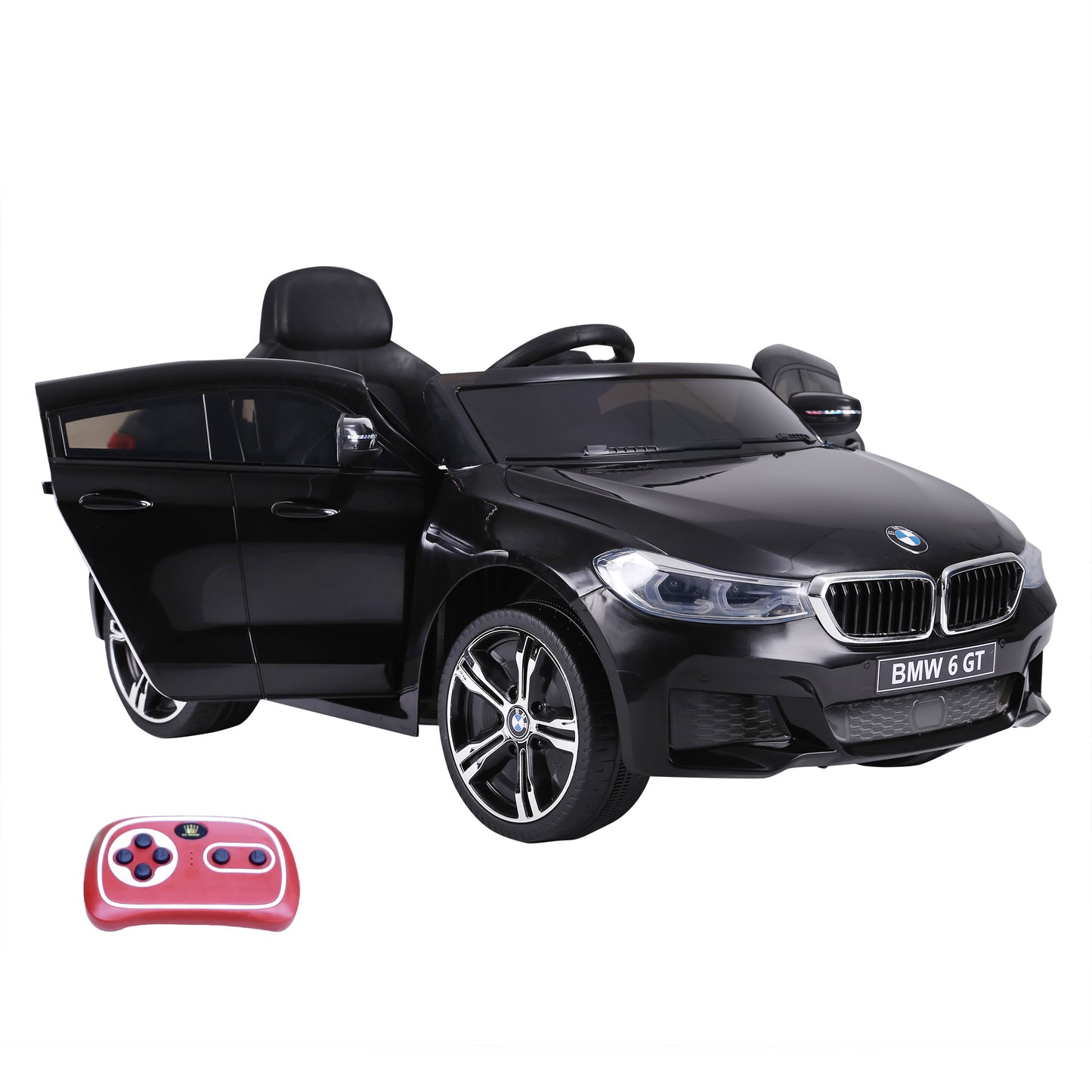 Homcom Kids Electric Ride On Car 6V Licensed BMW 6GT W/ Remote-Black