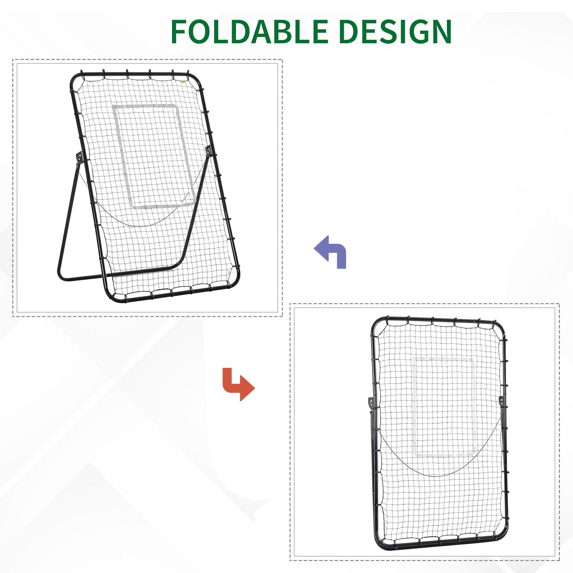 Homcom Foldable Football Rebounder Net