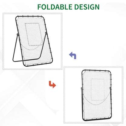 Homcom Foldable Football Rebounder Net