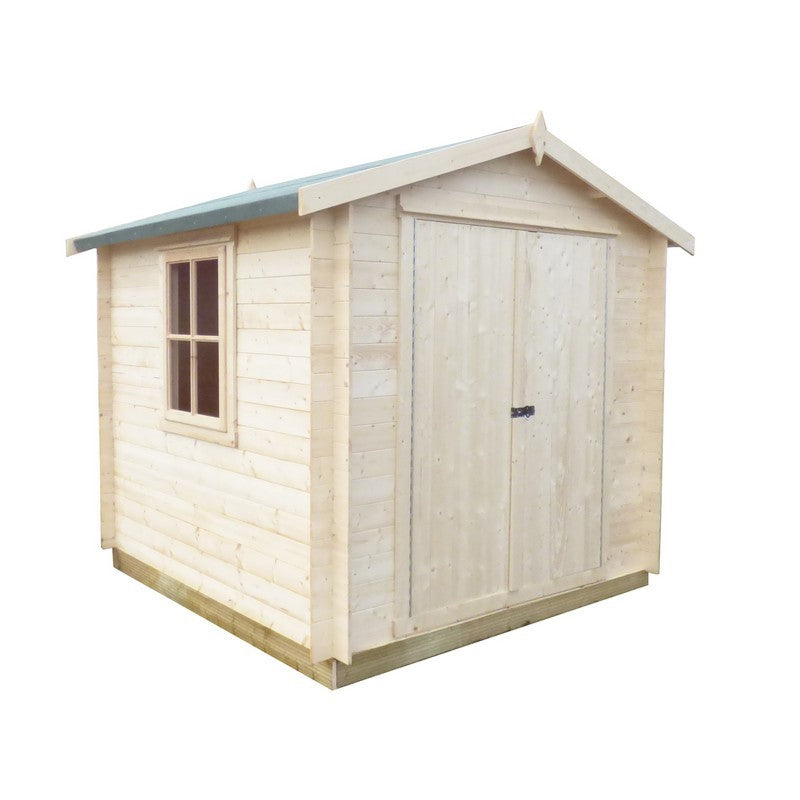 Shire Bradley 10' x 10' Apex Log Cabin - Budget 19mm Cladding Tongue & Groove