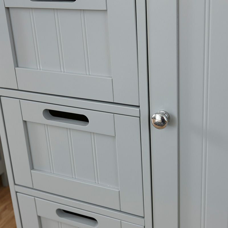 Colonial Cabinet Grey 1 Door 4 Drawers